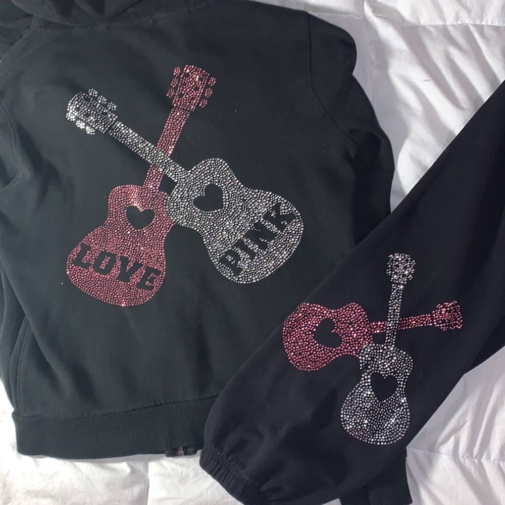 Vintage VS PINK ROCK N ROLL GUITAR HOODIE N JOGGER SET
